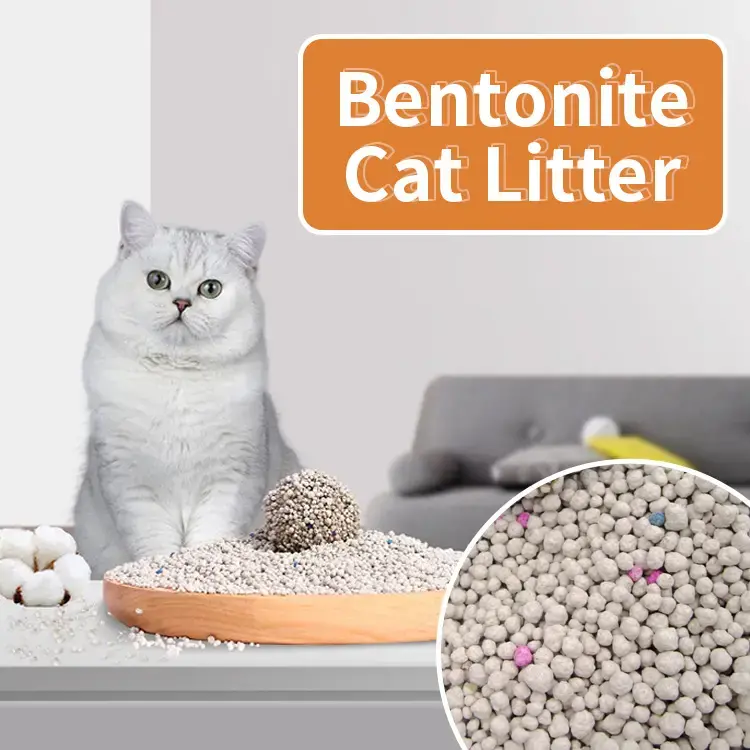 Popular High Quality super clumping Bentonite cat litter OEM logo brand in Thailand