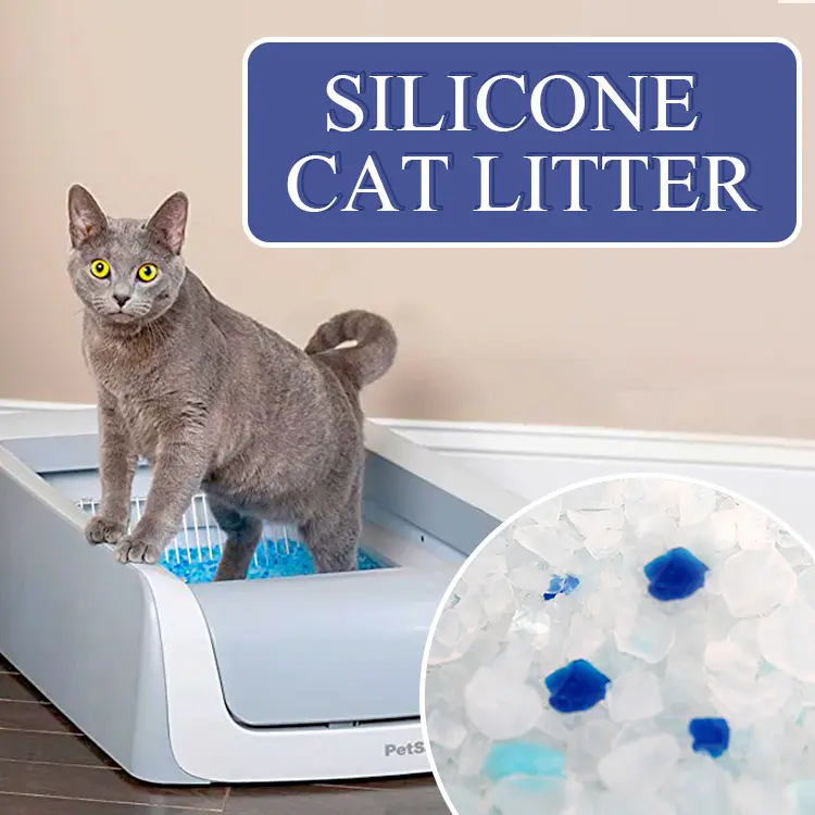 No Dust Crystal Silica Gel Cat Litter Factory Supply Silica  Cat Litter