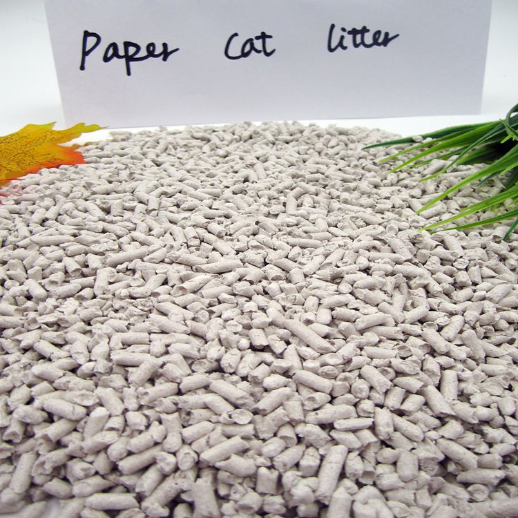 recycled paper cat litter