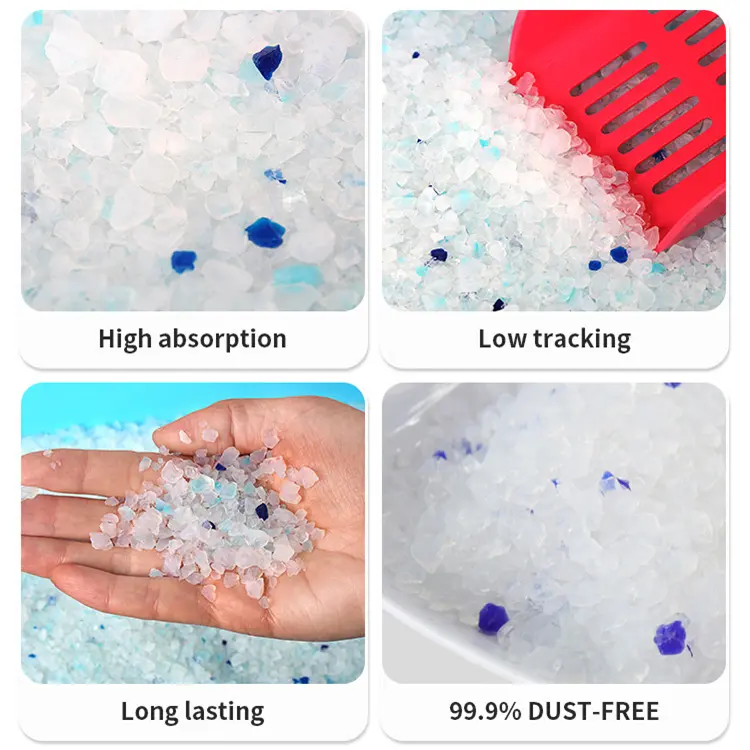 High Absorption Low Dust Silica Gel Cat Litter