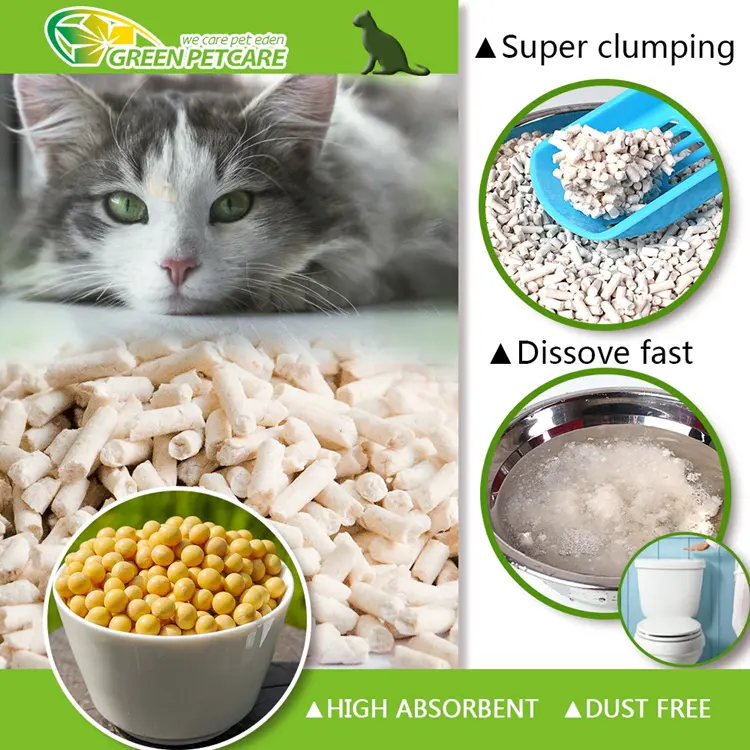 New Trend Eco Friendly Clumping Natural Tofu Cat Litter