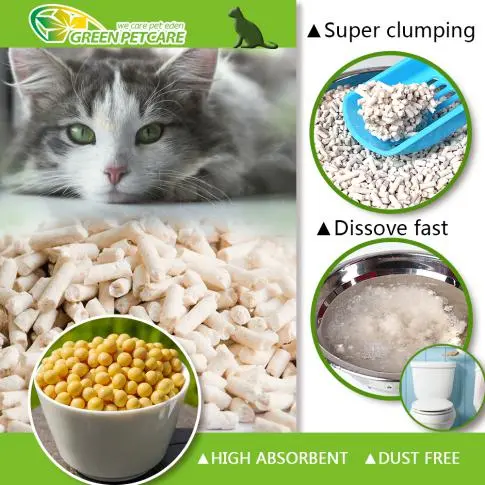 High Quality Tofu Cat Litter With Super Odor Control